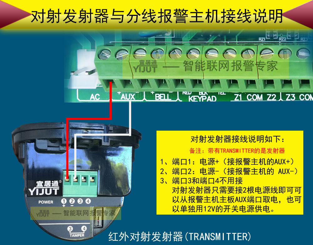 电视红外线接收器接法图片